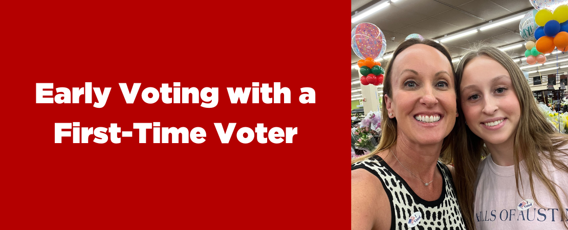 Early voting with a first-time voter